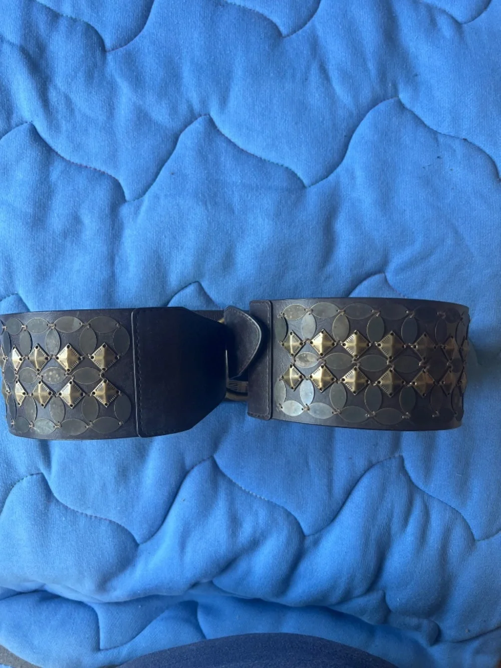 Coldwater Creek Metal Embellished Hipslung Belt